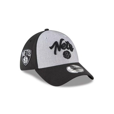 Brooklyn Nets Gorra | New Era NBA Draft 39thirty Stretch Fit Cap Mexico - Negros